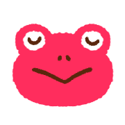 อิโมจิไลน์ Colorful frog emoji