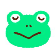 อิโมจิไลน์ Colorful frog emoji