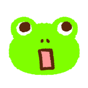 อิโมจิไลน์ Colorful frog emoji