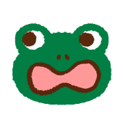 อิโมจิไลน์ Colorful frog emoji