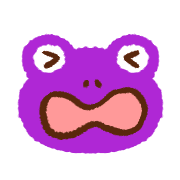 อิโมจิไลน์ Colorful frog emoji