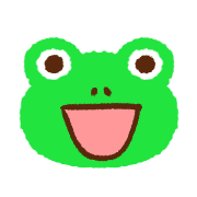 อิโมจิไลน์ Colorful frog emoji