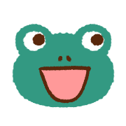 อิโมจิไลน์ Colorful frog emoji