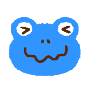 อิโมจิไลน์ Colorful frog emoji