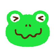 อิโมจิไลน์ Colorful frog emoji