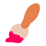 อิโมจิไลน์ Paint brush emoji