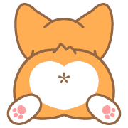 อิโมจิไลน์ Corgi Pon Pon Emoji