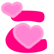 อิโมจิไลน์ Little hearts Emoji+ Deco character.