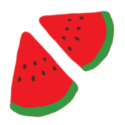 อิโมจิไลน์ Water melon emoji