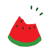 อิโมจิไลน์ Water melon emoji