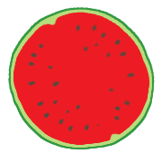 อิโมจิไลน์ Water melon emoji