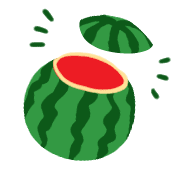 อิโมจิไลน์ Water melon emoji