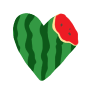 อิโมจิไลน์ Water melon emoji