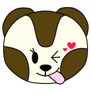 อิโมจิไลน์ Mongoose Emoji 01 -MOECO-