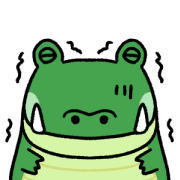 อิโมจิไลน์ Very cute crocodile emoji