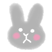 อิโมจิไลน์ Rabbit fuwafuwa blur emoji