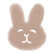 อิโมจิไลน์ Rabbit fuwafuwa blur emoji