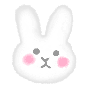 อิโมจิไลน์ Rabbit fuwafuwa blur emoji