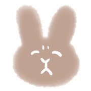 อิโมจิไลน์ Rabbit fuwafuwa blur emoji