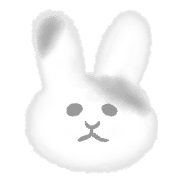 อิโมจิไลน์ Rabbit fuwafuwa blur emoji