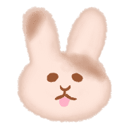 อิโมจิไลน์ Rabbit fuwafuwa blur emoji