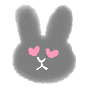 อิโมจิไลน์ Rabbit fuwafuwa blur emoji