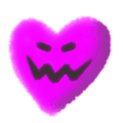 อิโมจิไลน์ Halloween heart,fuwafuwa blur emoji