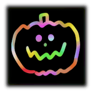 อิโมจิไลน์ Halloween scratch art emoji