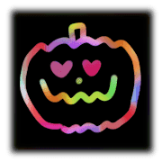 อิโมจิไลน์ Halloween scratch art emoji