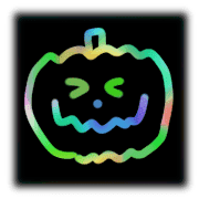 อิโมจิไลน์ Halloween scratch art emoji