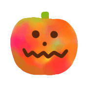 อิโมจิไลน์ Kawaii marble halloween2019