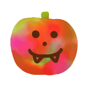 อิโมจิไลน์ Kawaii marble halloween2019