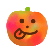 อิโมจิไลน์ Kawaii marble halloween2019