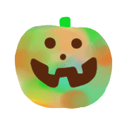 อิโมจิไลน์ Kawaii marble halloween2019