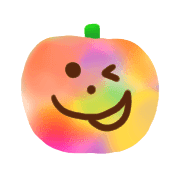 อิโมจิไลน์ Kawaii marble halloween2019