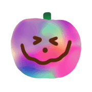 อิโมจิไลน์ Kawaii marble halloween2019