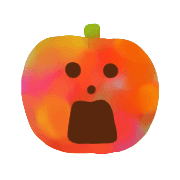 อิโมจิไลน์ Kawaii marble halloween2019