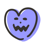 อิโมจิไลน์ Yurukawaii pop halloween emoji