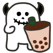 อิโมจิไลน์ Rock rabbit and skull / Tapioca emoji