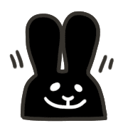 อิโมจิไลน์ Rock rabbit and skull / Tapioca emoji