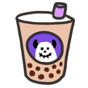 อิโมจิไลน์ Rock rabbit and skull / Tapioca emoji