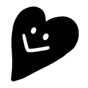 อิโมจิไลน์ Heart,monochrome emoji