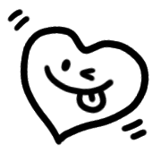 อิโมจิไลน์ Heart,monochrome emoji