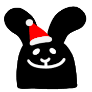 อิโมจิไลน์ Rock rabbit and skull / Xmas emoji