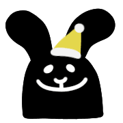 อิโมจิไลน์ Rock rabbit and skull / Xmas emoji