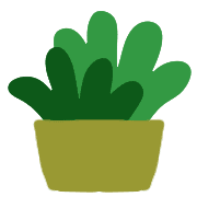 อิโมจิไลน์ Simple green cactus,plants