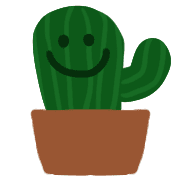 อิโมจิไลน์ Simple green cactus,plants