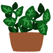 อิโมจิไลน์ Simple green cactus,plants