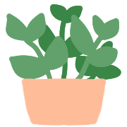 อิโมจิไลน์ Simple green cactus,plants