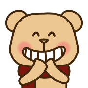 อิโมจิไลน์ Kwaii Cute Fashionable BrownNekuma Emoji